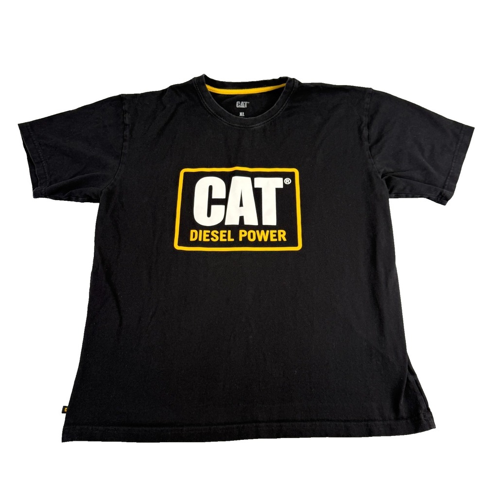 Cat Diesel Power‎ Mens T Shirt Black Size XL Caterpillar Equipment & Engines